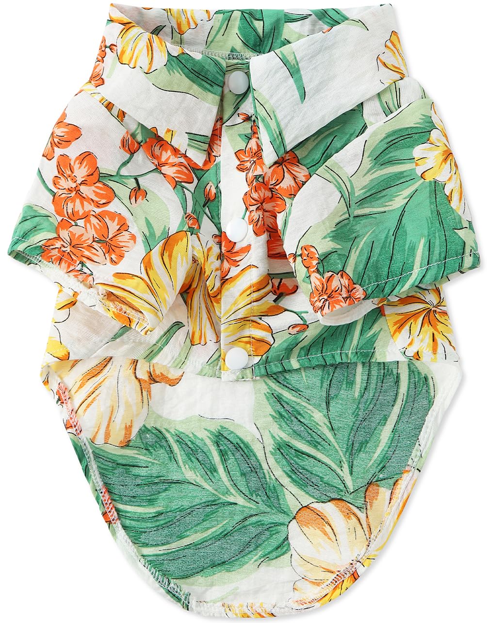 Hawaii Dog Shirt, Pet Summer T-Shirts Dog Style Floral Breathable Cool Clothes Hawaiian Shirts For Small Dogs And Cats Owner And